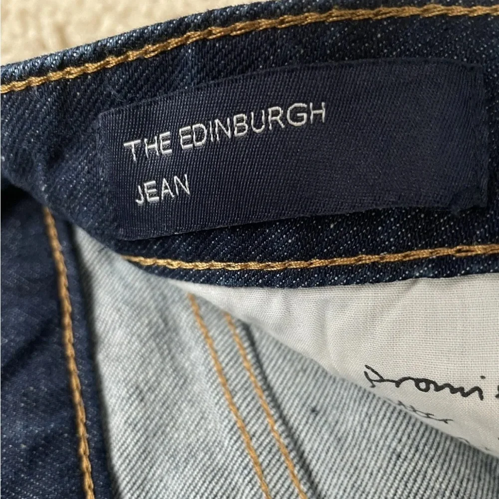 Boden The Edinburgh Jean Gold Piping Stretch Women’s Sz US 10 UK 14 High Rise - Picture 5 of 16